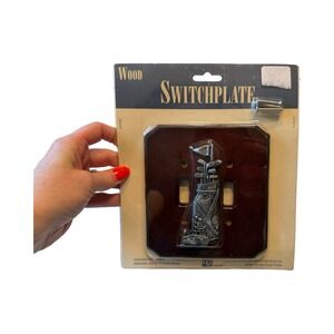 Figi Graphics Vintage 1998 Golf Wood Double Switch Plate Cover SPD-CO-101 NIP